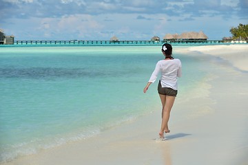 Image showing happy woman enjoy  summer time