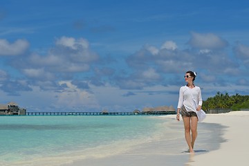 Image showing happy woman enjoy  summer time