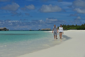 Image showing happy young couple have fun on summer