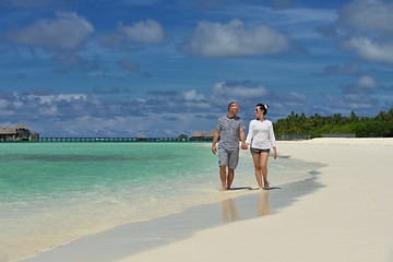 Image showing happy young couple have fun on summer