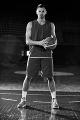 Image showing Basketball player portrait