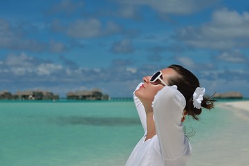 Image showing happy woman enjoy  summer time