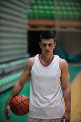 Image showing Basketball player portrait