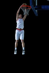 Image showing basketball player in action