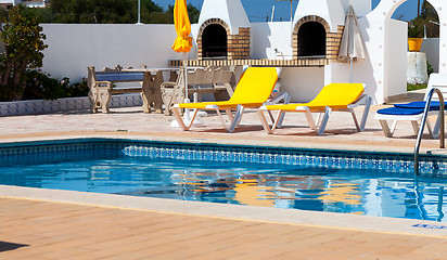 Image showing Beautiful swimming pool in hotel