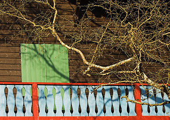 Image showing wooden colorful house