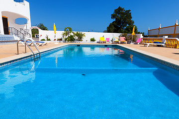 Image showing Beautiful swimming pool in hotel