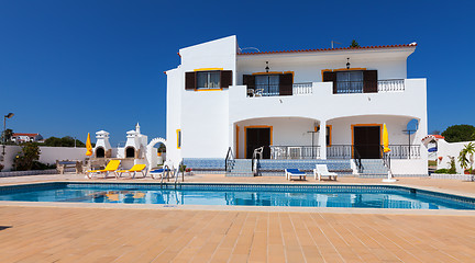 Image showing Beautiful swimming pool in hotel