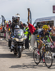 Image showing The Cyclist Alberto Contador on Mont Ventoux