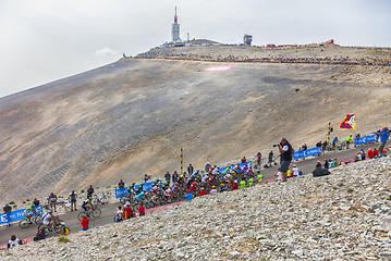 Image showing The Peloton on Mont Ventoux