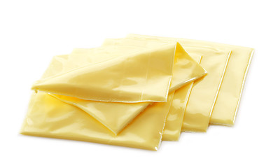 Image showing Creamy processed cheese slices