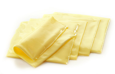 Image showing Creamy processed cheese slices