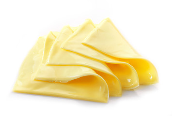 Image showing Creamy processed cheese slices