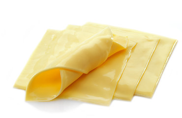 Image showing Creamy processed cheese slices
