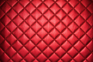 Image showing Red leather texture