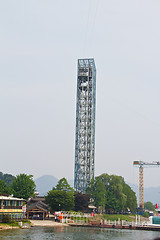 Image showing NAMISEOM - JUNE 15: Visitors arrive in Nami Island by ferry on J