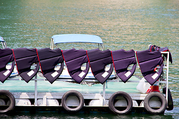 Image showing NAMISEOM - JUNE 15: Visitors arrive in Nami Island by ferry on J