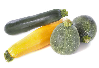 Image showing zucchinis