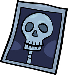 Image showing x-ray photo clip art cartoon illustration