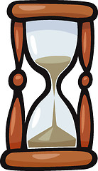 Image showing hourglass clip art cartoon illustration