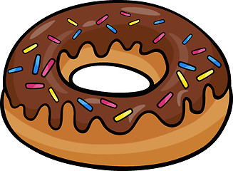 Image showing donut clip art cartoon illustration