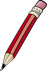 Image showing pencil clip art cartoon illustration