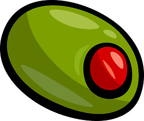 Image showing olive clip art cartoon illustration