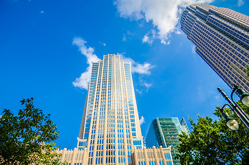 Image showing skyline and city streets of charlotte north carolina usa