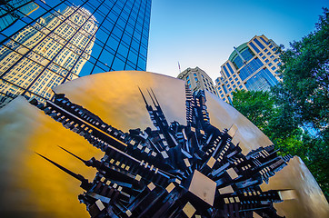 Image showing skyline and city streets of charlotte north carolina usa