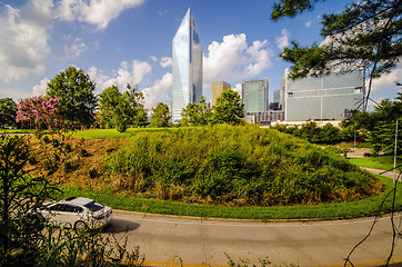 Image showing skyline and city streets of charlotte north carolina usa