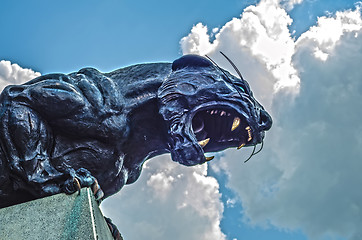 Image showing black panther statue