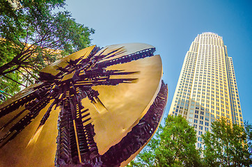 Image showing skyline and city streets of charlotte north carolina usa