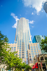 Image showing skyline and city streets of charlotte north carolina usa