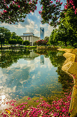 Image showing skyline and city streets of charlotte north carolina usa