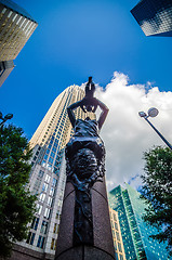 Image showing skyline and city streets of charlotte north carolina usa