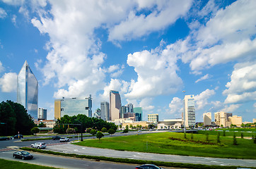 Image showing skyline and city streets of charlotte north carolina usa