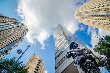 Image showing skyline and city streets of charlotte north carolina usa