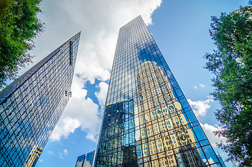 Image showing skyline and city streets of charlotte north carolina usa