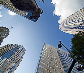 Image showing skyline and city streets of charlotte north carolina usa