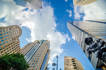 Image showing skyline and city streets of charlotte north carolina usa