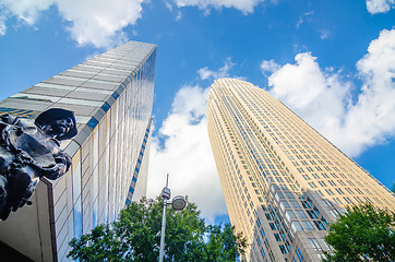 Image showing skyline and city streets of charlotte north carolina usa