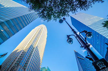 Image showing skyline and city streets of charlotte north carolina usa