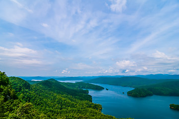 Image showing South Carolina Lake Jocassee Gorges Upstate Mountain  