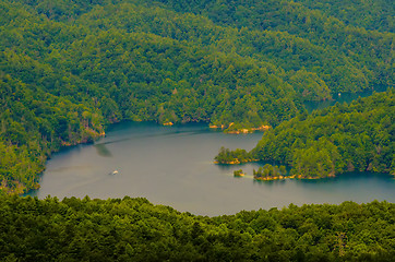 Image showing South Carolina Lake Jocassee Gorges Upstate Mountain  