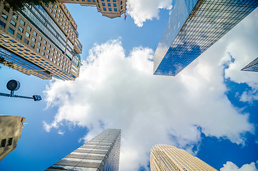 Image showing skyline and city streets of charlotte north carolina usa