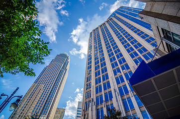 Image showing skyline and city streets of charlotte north carolina usa