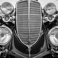 Image showing classic vintage car details