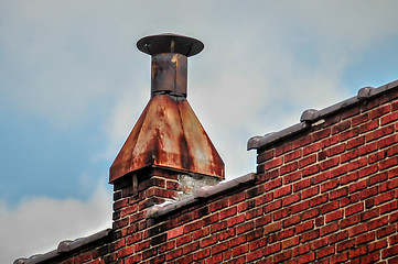 Image showing rusty chimney