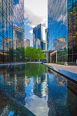 Image showing skyline and city streets of charlotte north carolina usa