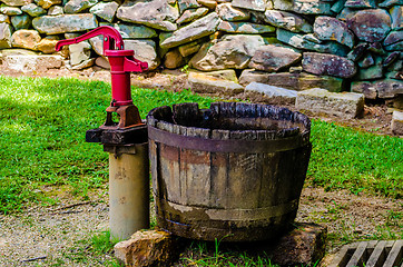 Image showing Old vintage water pump 